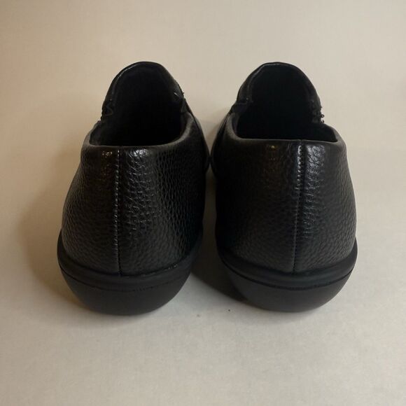Flex Step Women Wide Black Shoes Loafers Size 7W With Memory Foam - Picture 8 of 13
